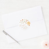Little Pumpkin Fall Baby Shower Sticker (Envelop)