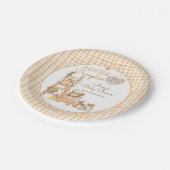 Little Pumpkin Fall Locally Grown Baby Shower Papieren Bordje (Gekanteld)