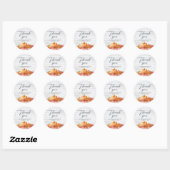 Little Pumpkin Fall Picnic Baby Shower Ronde Sticker (Vel)