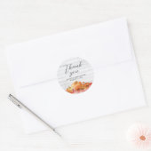Little Pumpkin Fall Picnic Baby Shower Ronde Sticker (Envelop)