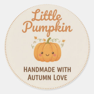 Little Pumpkin Fall Sticker