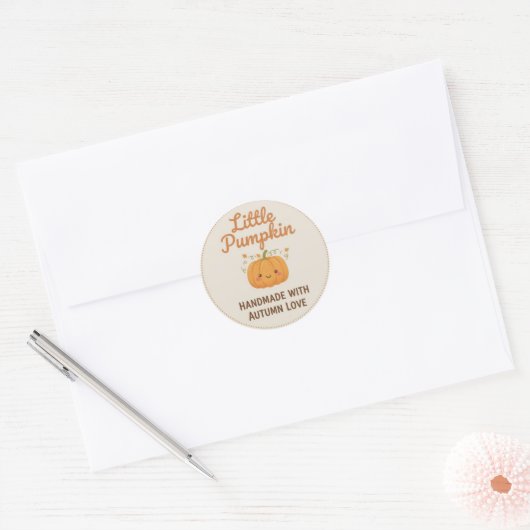 Little Pumpkin Fall Sticker (Envelop)