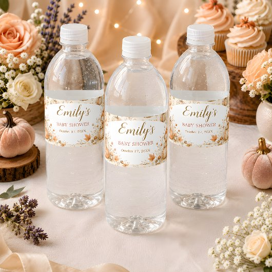 Little Pumpkin Fall Waterfles Etiketten Set