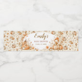 Little Pumpkin Fall Waterfles Etiketten Set (Enkel label)