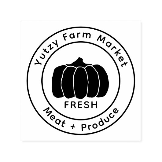 Little Pumpkin Farm Market  Zelfinktende Stempel (Design)