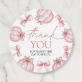 Little Pumpkin Favor Tag Bedankjes Labels (Voorkant)