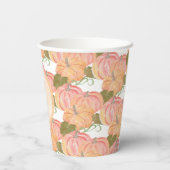 Little Pumpkin First Birthday Aangepaste naam Papieren Bekers (Achterkant)