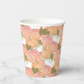 Little Pumpkin First Birthday Aangepaste naam Papieren Bekers (Rechts)