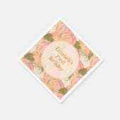 Little Pumpkin First Birthday Aangepaste naam Servet (Hoek)