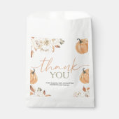 Little Pumpkin First Birthday Bedankzakje (Voorkant)