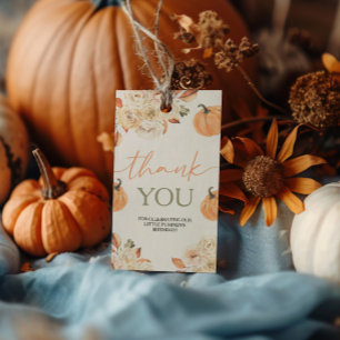 Little Pumpkin First Birthday Cadeaulabel