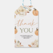 Little Pumpkin First Birthday Cadeaulabel (Voorkant)