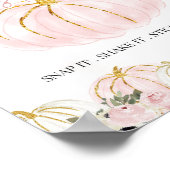 Little Pumpkin First Birthday Gastboek Teken Poster (Hoek)