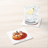 Little Pumpkin First Birthday Paper Onderzetter (Insitu)