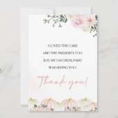 Little Pumpkin First Birthday Party Bedankt Card Kaart (Voorkant)