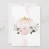 Little Pumpkin First Birthday Party Bedankt Card Kaart (Achterkant)