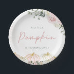 Little Pumpkin First Birthday Party Papieren Bordje<br><div class="desc">Vier de eerste verjaardag van je kleintje met onze **Little Pumpkin First Birthday Party Paper Borden**. Deze charmante borden zijn versierd met schattige pompoenafbeeldingen en feestelijke kleuren, ideaal voor een verjaardagsfeestje met een herfst-thema. Ontworpen om bij uw "Little Pumpkin" -thema te passen, voegen ze een vleugje eigenzinnigheid en seizoensgebonden juichen...</div>