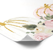 Little Pumpkin First Birthday Party Welkomstbord Poster (Hoek)