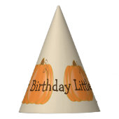 Little Pumpkin First Birthday Pet Feesthoedjes (Voorkant)