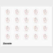 Little Pumpkin First Birthday Ronde Sticker (Vel)