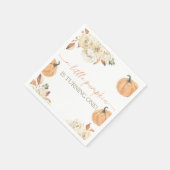 Little Pumpkin First Birthday Servet (Hoek)