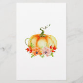 Little pumpkin floral baby bingo (Achterkant)