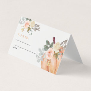 Little Pumpkin Floral Baby shower Tafelnummer