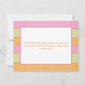 Little Pumpkin Floral Birthday Girl Herfst Bedankt (Achterkant)