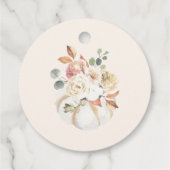 Little Pumpkin Floral Boho Baby shower Dank u Bedankjes Labels (Achterkant)