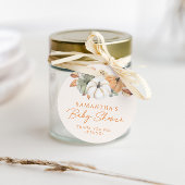 Little Pumpkin Floral Boho Baby shower Dank u Bedankjes Labels