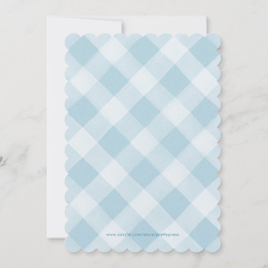 Little Pumpkin Floral Boy Baby shower Uitnodiging (Achterkant)