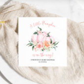 Little Pumpkin Floral Girl Baby Shower Servet