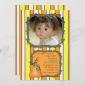 Little Pumpkin-fotouitnodiging Kaart (Voorkant / Achterkant)