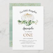 Little Pumpkin gaat een verjaardag vieren Kaart (Voorkant / Achterkant)