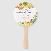 Little Pumpkin Gender Neutral Herfst Baby shower Handwaaier (Voorkant)