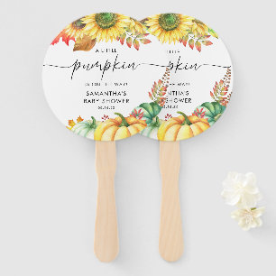 Little Pumpkin Gender Neutral Herfst Baby shower Handwaaier