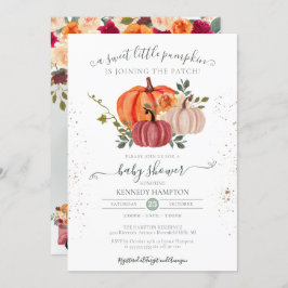 Little Pumpkin Gender Neutral Herfst Baby shower Kaart