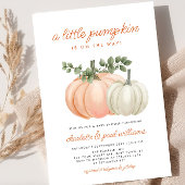 Little Pumpkin Gender Neutral Herfst Baby shower Kaart
