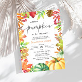 Little Pumpkin Gender Neutral Herfst Baby shower Kaart