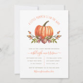 Little Pumpkin Gender Neutral Herfst Baby shower Kaart (Voorkant)