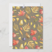 Little Pumpkin Gender Neutral Herfst Baby shower Kaart (Achterkant)