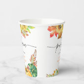 Little Pumpkin Gender Neutral Herfst Baby shower Papieren Bekers (Links)