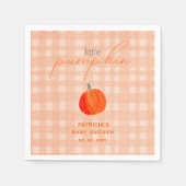 Little Pumpkin Gender Neutral Herfst Baby shower Servet (Voorkant)