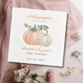Little Pumpkin Gender Neutral Herfst Baby shower Servet