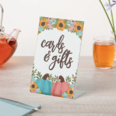 Little Pumpkin Gender Reveal Kaarten & Geschenken Reclamebord Met Voetstuk (Insitu)