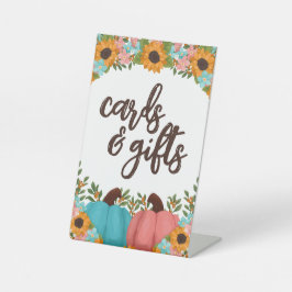 Little Pumpkin Gender Reveal Kaarten & Geschenken Reclamebord Met Voetstuk