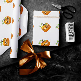 Little Pumpkin | Genderneutrale Baby Cadeaupapier