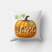 Little Pumpkin | Genderneutrale Baby Kussen (Achterkant)