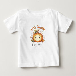 Little Pumpkin gepersonaliseerd Baby T-shirt