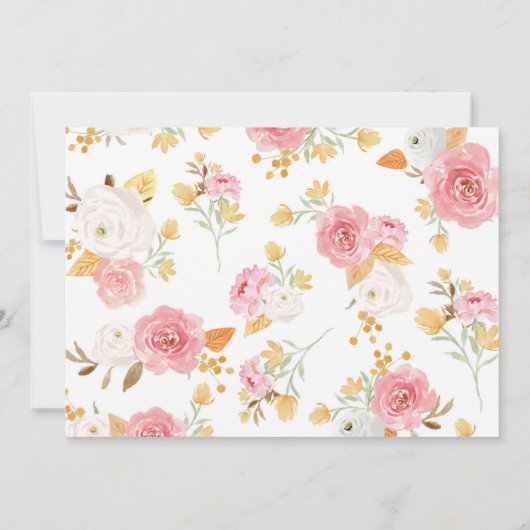 Little Pumpkin Girl 1st Birthday Fotouitnodiging Bedankkaart (Achterkant)